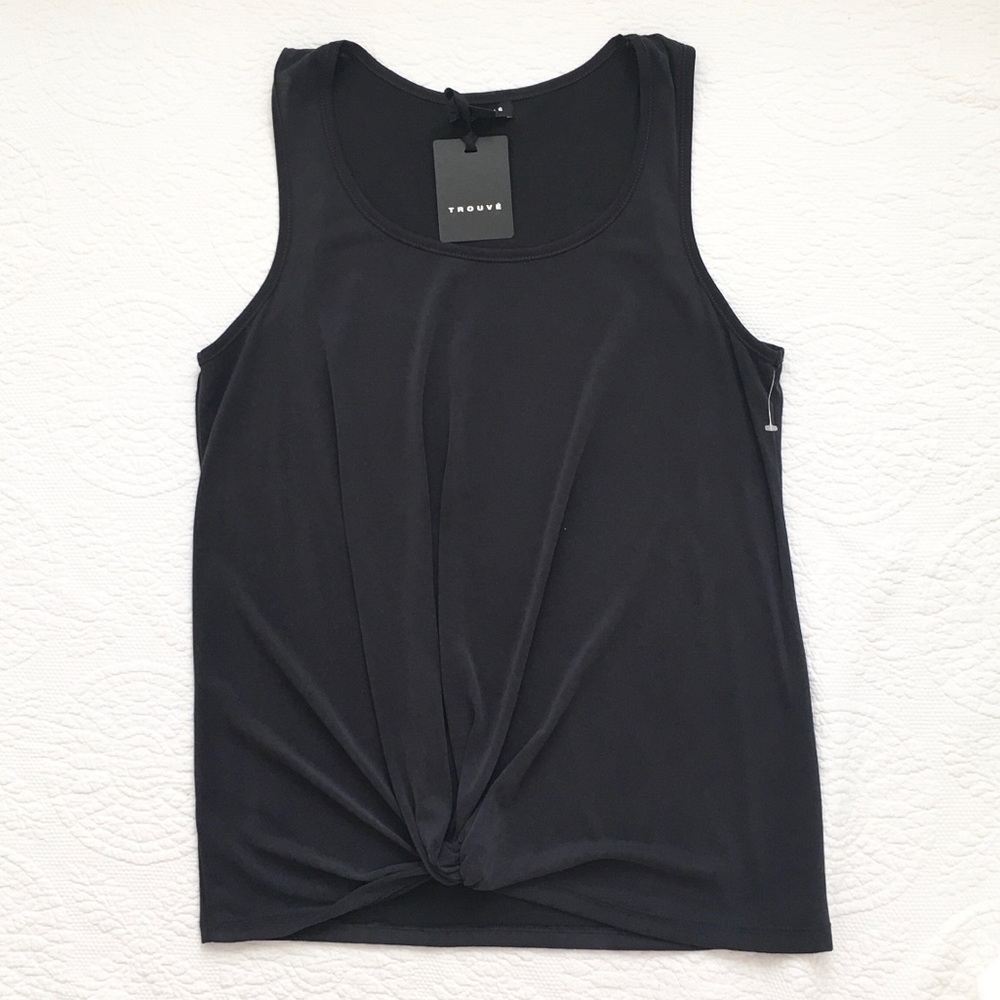Women’s TROUVÉ Sleeveless Top in Dark Gray M
